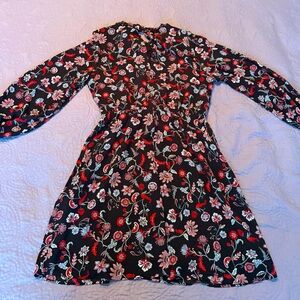 Banana Republic women’s Floral Dress - Black and Red